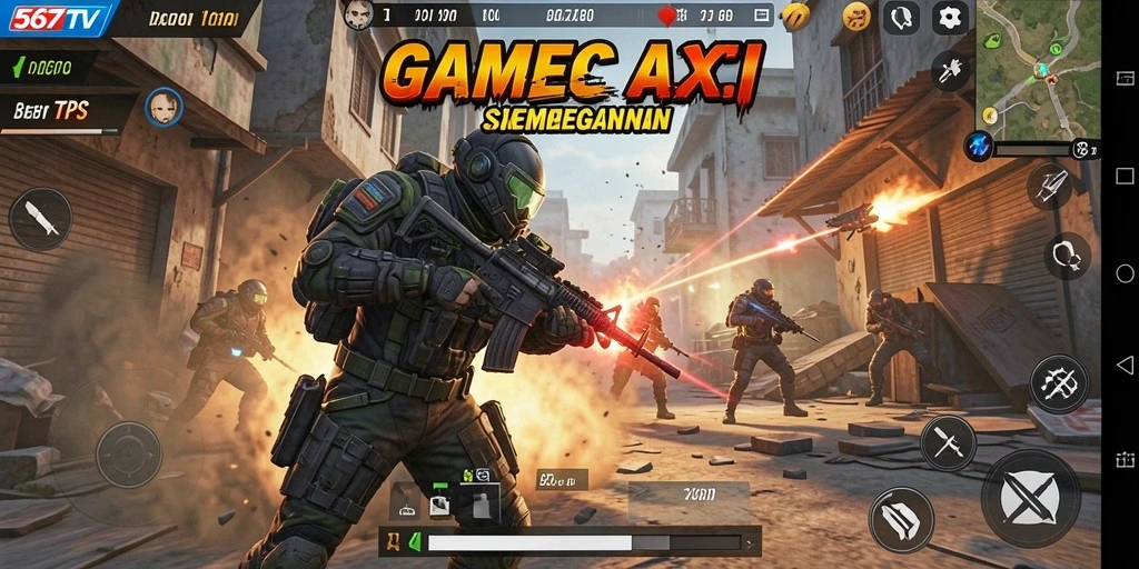 Tampilan gameplay TPS yang menegangkan dan seru.