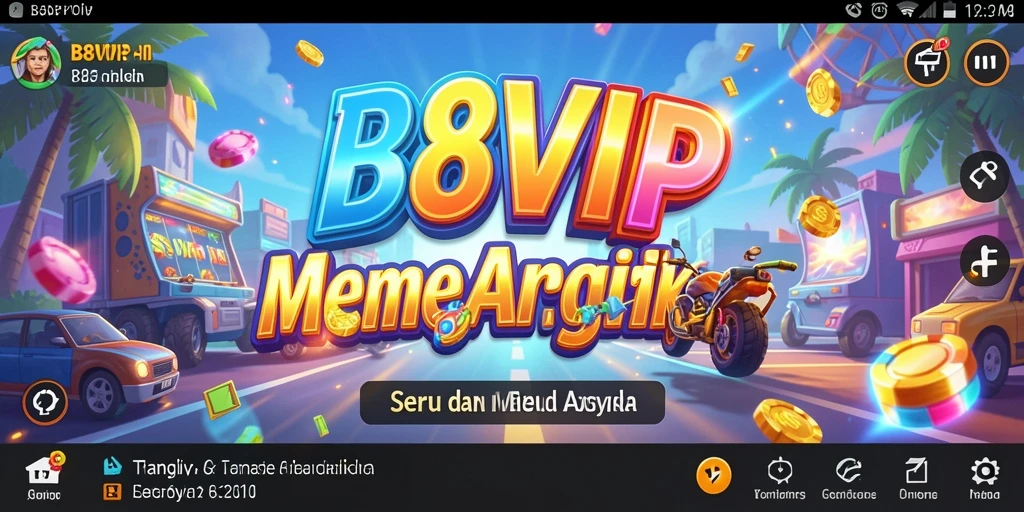 Tampilan gameplay menarik dari B8VIP yang menampilkan aksi arcade.