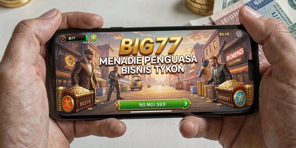 Tampilan gameplay BIG77 yang seru dan penuh strategi bisnis.