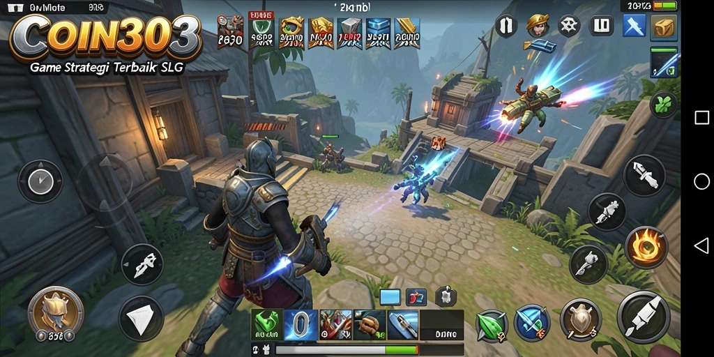 Tampilan grafis menarik dari gameplay strategi SLG.