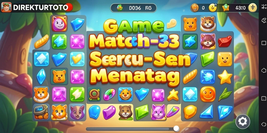 Gameplay seru dengan tantangan mencocokkan simbol.