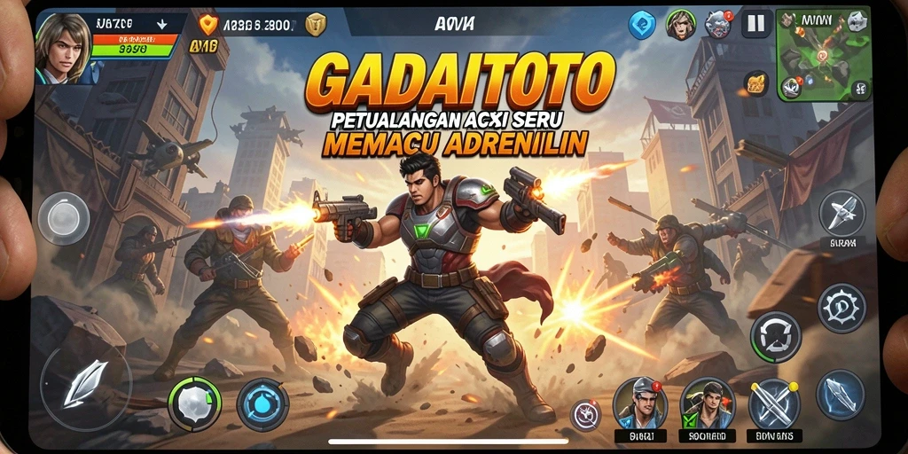 Tampilan gameplay seru GADAITOTO yang penuh aksi.