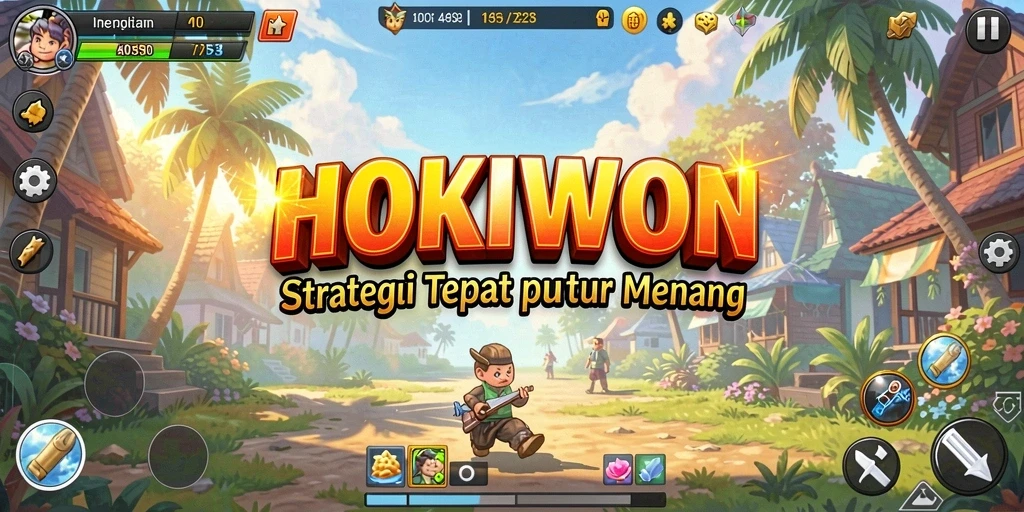 Tampilan gameplay seru HOKIWON yang penuh strategi.