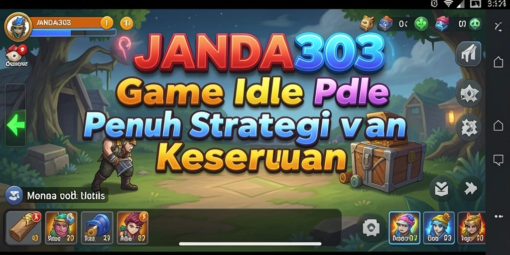 Tampilan gameplay <strong>JANDA303</strong> yang menawan dengan elemen Idle yang seru.