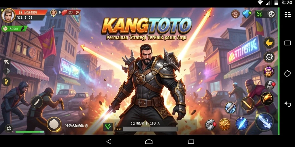 Screenshot gameplay KANGTOTO menampilkan aksi strategis yang mendebarkan.