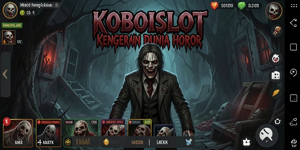 Tangkapan layar gameplay yang menampilkan suasana horor yang mencekam.