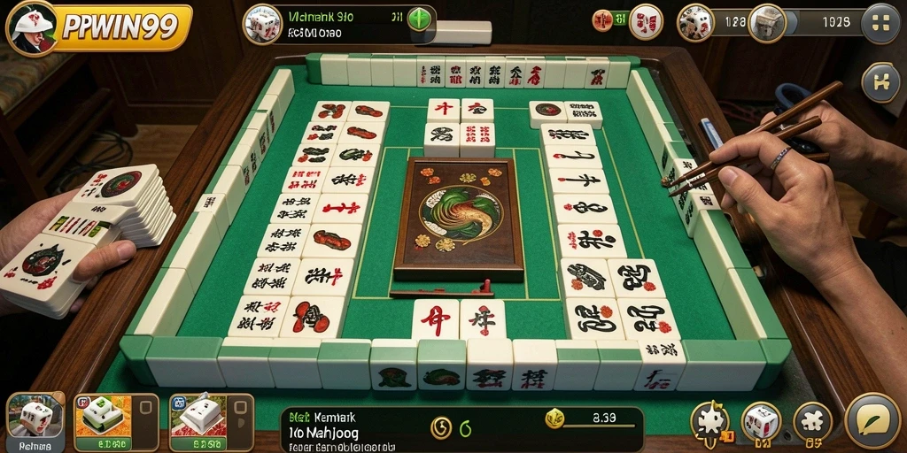 Screenshot gameplay PPWIN99 menampilkan aksi seru permainan Mahjong.