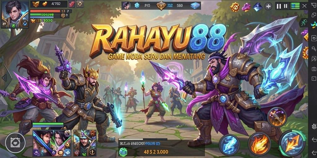 Tampilan dinamis dari gameplay RAHAYU88 yang seru.