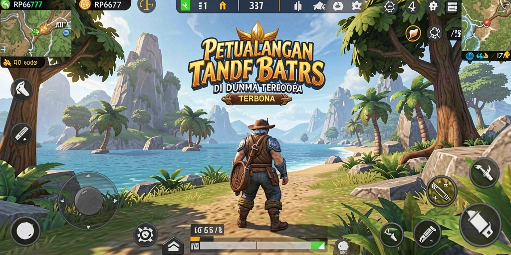 Tampilan gameplay RP6677 yang menakjubkan dalam dunia terbuka.