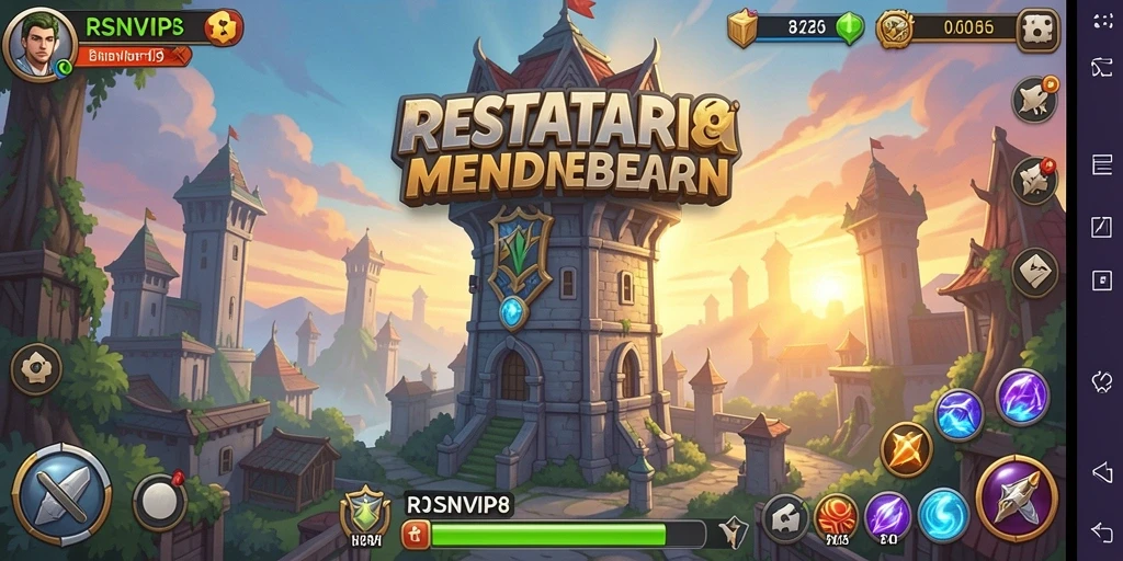 Tampilan gameplay menara strategis dalam RSNVIP8 yang mendebarkan.