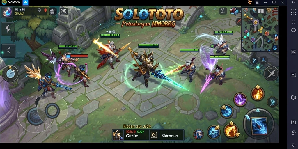 Tampilan gameplay seru di dunia fantasi SOLOTOTO.