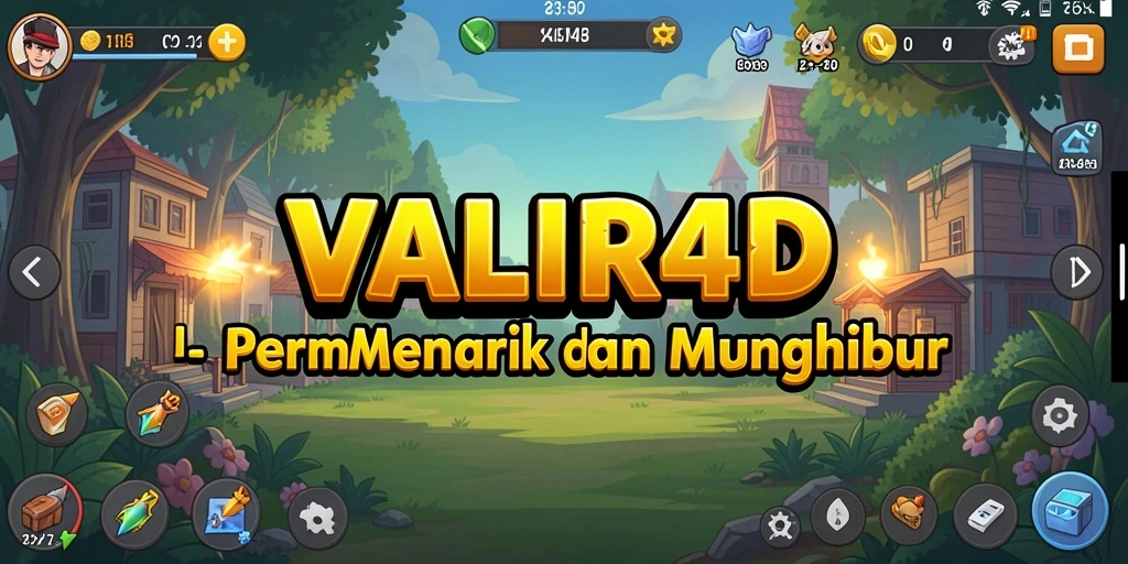 Screenshot utama VALIR4D menampilkan karakter dalam misi Idle yang seru.