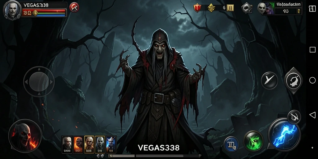 Tampilan gameplay menyeramkan dari game VEGAS338 yang penuh ketegangan.
