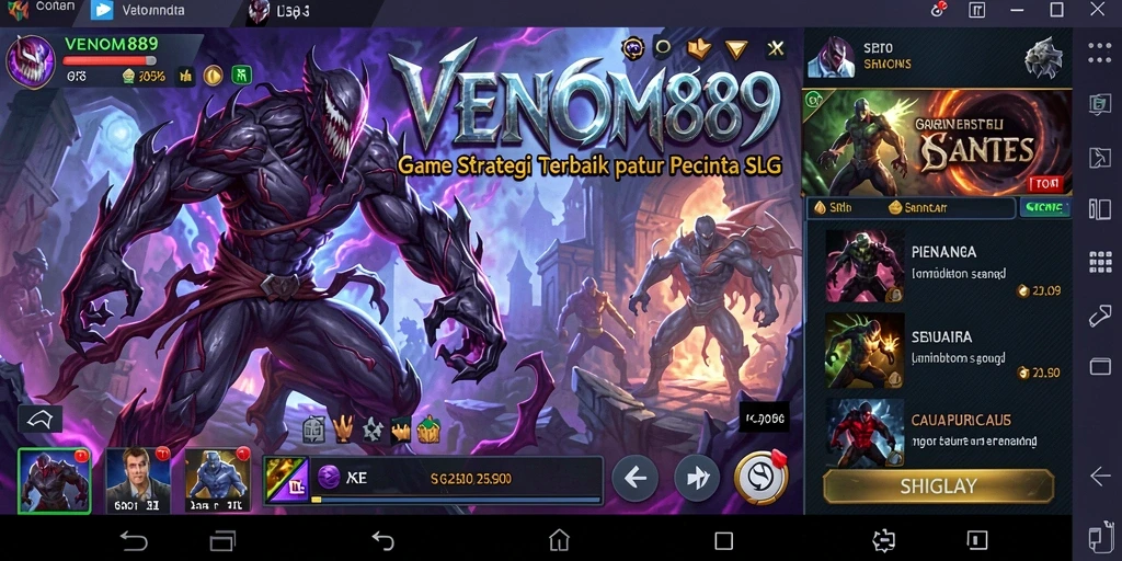 Tampilan seru dari gameplay SLG di VENOM889